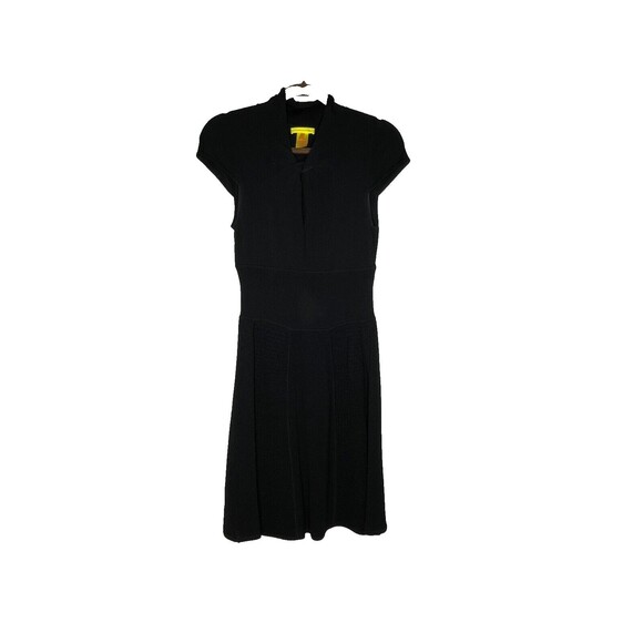 Catherine Malandrino Women's Small Black Midi Stretchy Party Dress Classic - Picture 1 of 7